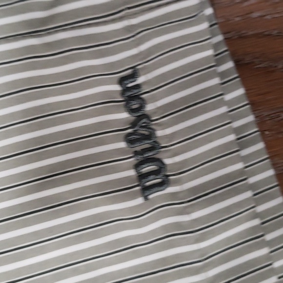 (34W) Wilson Men's Striped Flat Front Casual Shorts Vacation Leisure Travel - Picture 5 of 11